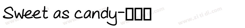 Sweet as candy字体转换